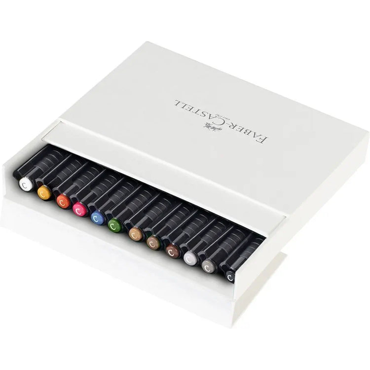 Faber-Castell Pitt Artist Pens Calligraphy Studio Set - Box of 12