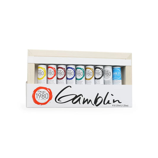 Gamblin 1980 Oil Colours Introductory Set - 9 tubes