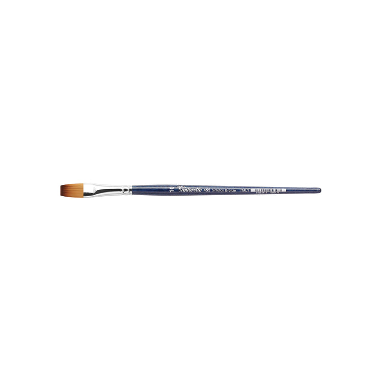 Tintoretto Flat Bronze Synthetic Brush – Series 455