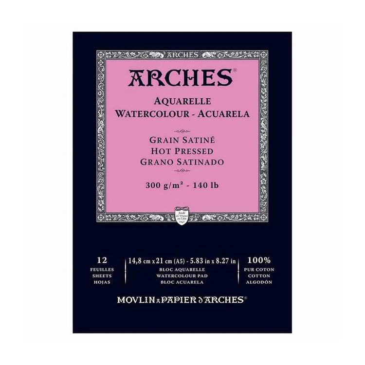 Arches Aquarelle Watercolour Pads - 300gsm - Various sizes
