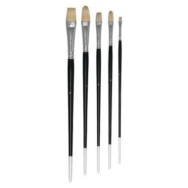 Art Basics 201B Hog Bristle Brush - Set of 5