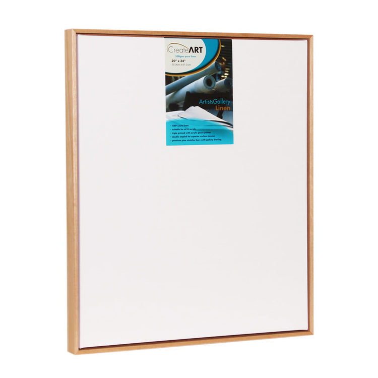 Hardwood Float Frames - Raw Blond - 45mm Deep