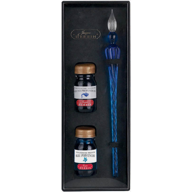 Jacques Herbin Round Glass Pens