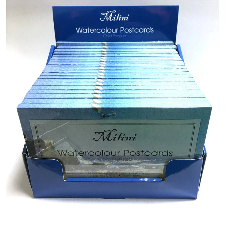 Milini Watercolour Postcards - 300gsm