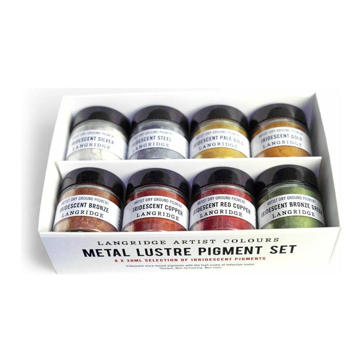 Langridge Artist Dry Ground Pigment Sets 8 x 30ml jars