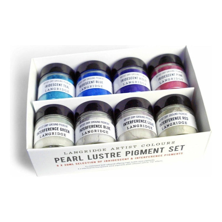 Langridge Artist Dry Ground Pigment Sets 8 x 30ml jars