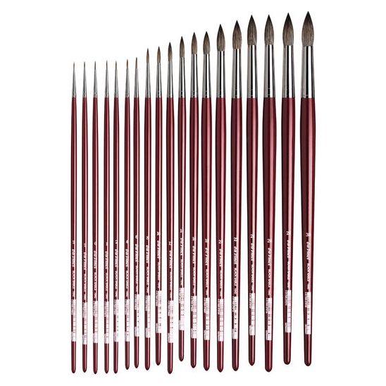Da Vinci Black Sable Round Brushes - Series 1640
