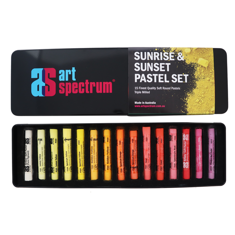 Art Spectrum Artists Soft Round Pastels - Tins of 15