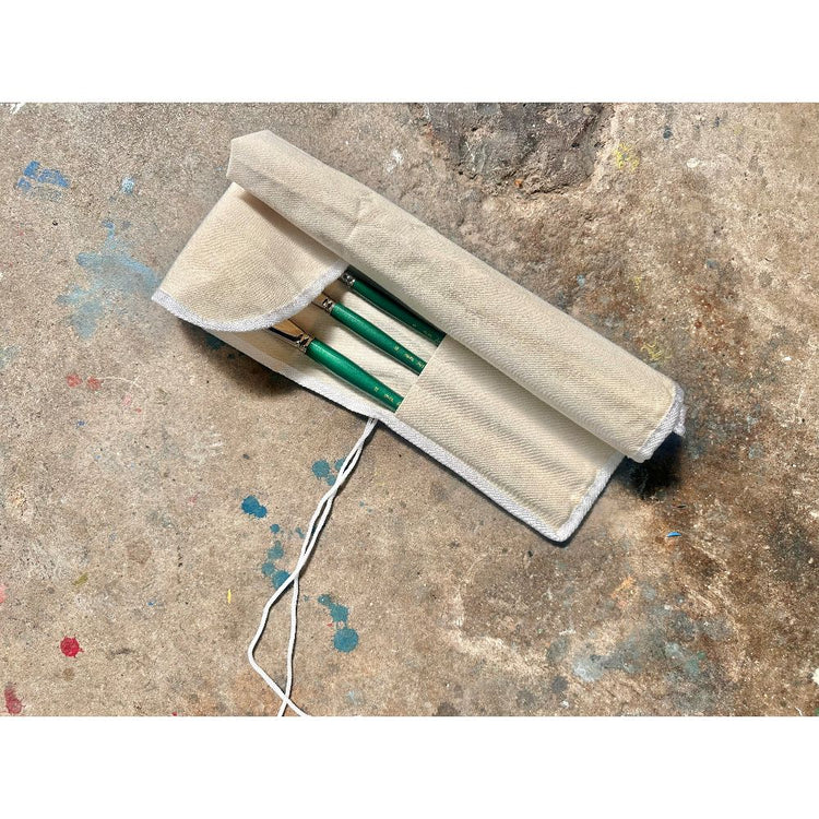 Calico Canvas Brush Roll