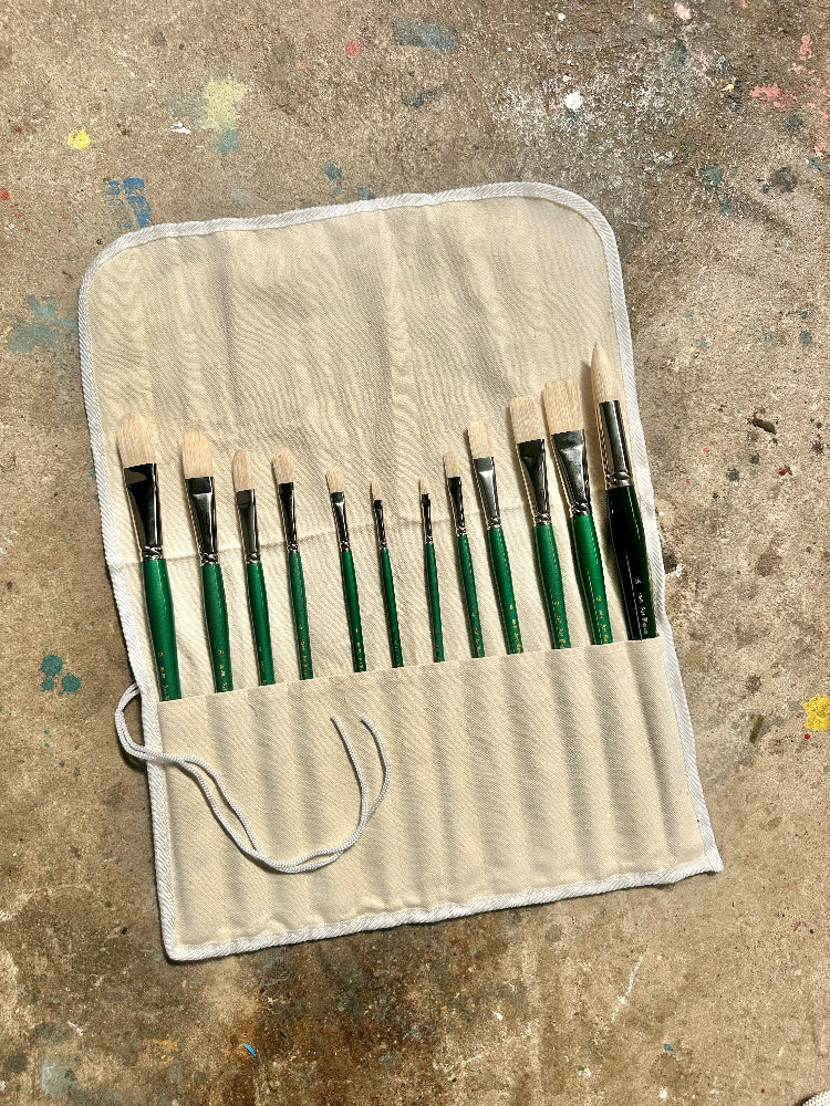 Calico Canvas Brush Roll