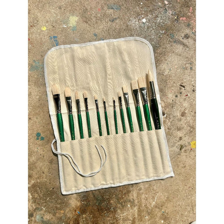 Calico Canvas Brush Roll