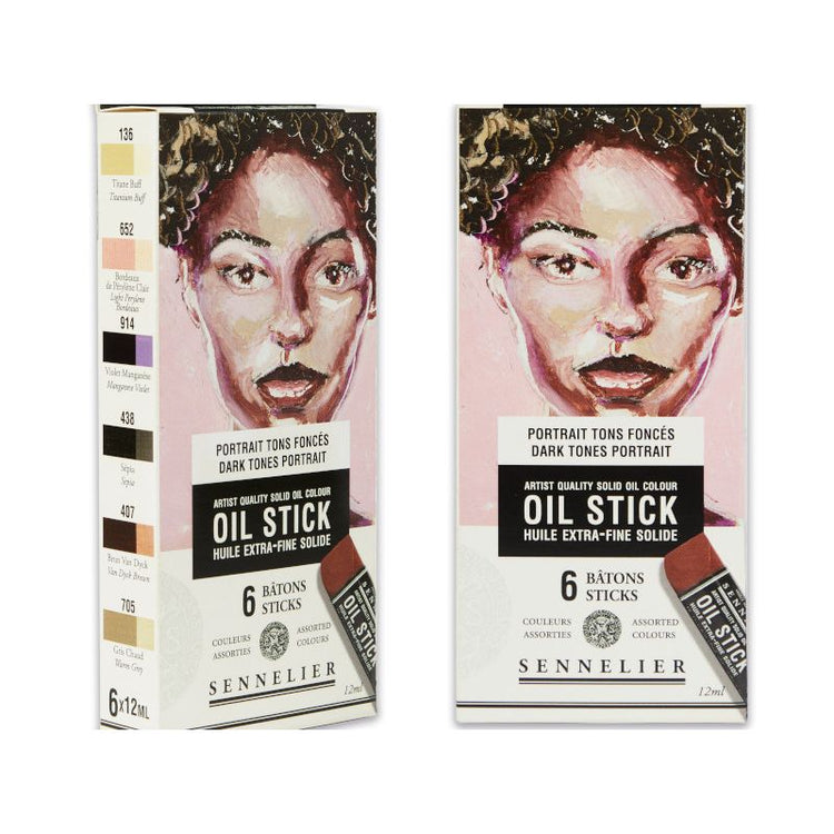 Sennelier Set of 6 Mini Artist Oil Sticks
