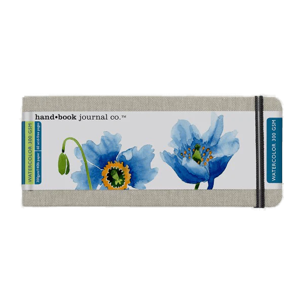 Travelogue Linen Covered Watercolour Journal - 300gsm