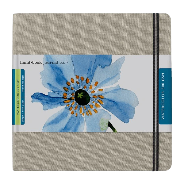 Travelogue Linen Covered Watercolour Journal - 300gsm