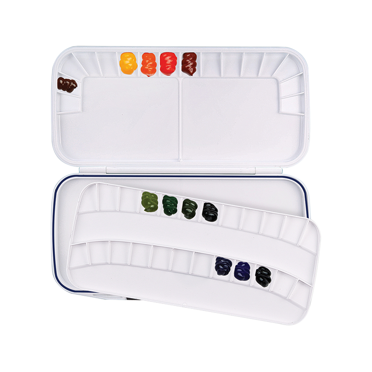 Mijello Double Decker Water Colour Palette 40 Well Art Parts Fine