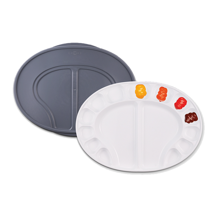 Mijello Airtight Multi Oval Palette - 15 Well