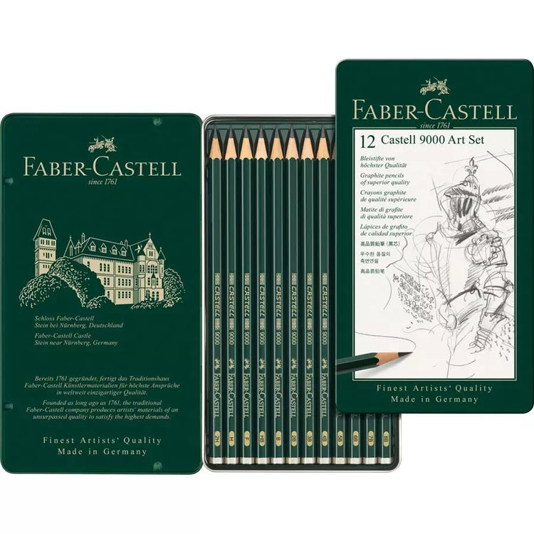 Faber-Castell 9000 Graphite Pencil Sets - Art Set & Design Set