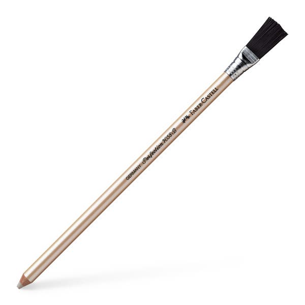 Faber-Castell Perfection Eraser Pencil with Brush - Individual / Box of 12