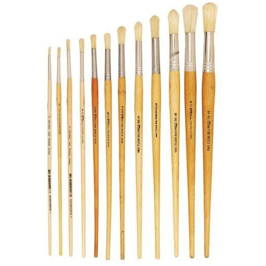 Art Basics 582 Hog Bristle Brush - Round