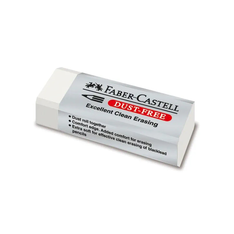 Faber Castell Dust Free Eraser - Black / White