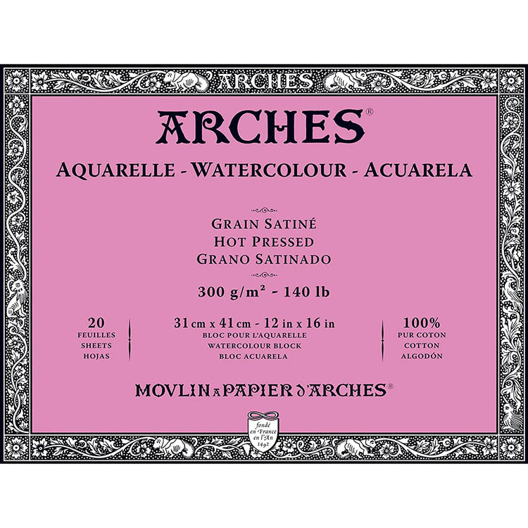 Arches Aquarelle Watercolour Block 310 x 410mm
