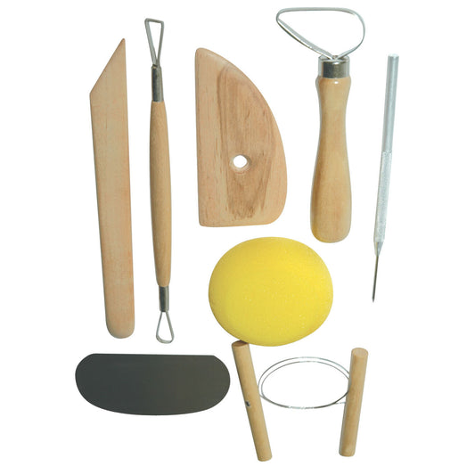 Art Basics Pottery Tool Kit - 8 Pieces