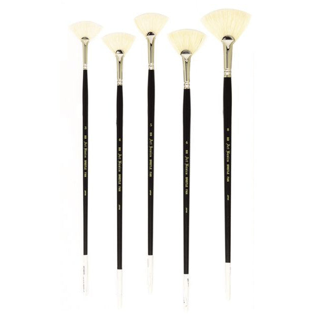 Art Basics 808 Hog Bristle Fan Brushes