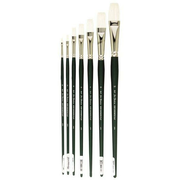 Art Basics 95-F Stiff Synthetic Flat Brushes