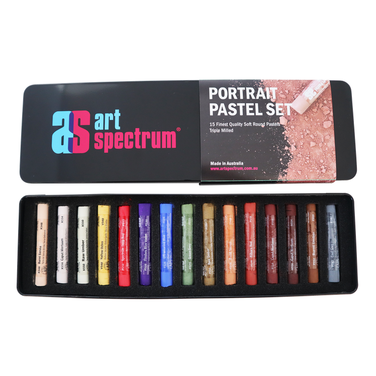 Art Spectrum Artists Soft Round Pastels - Tins of 15