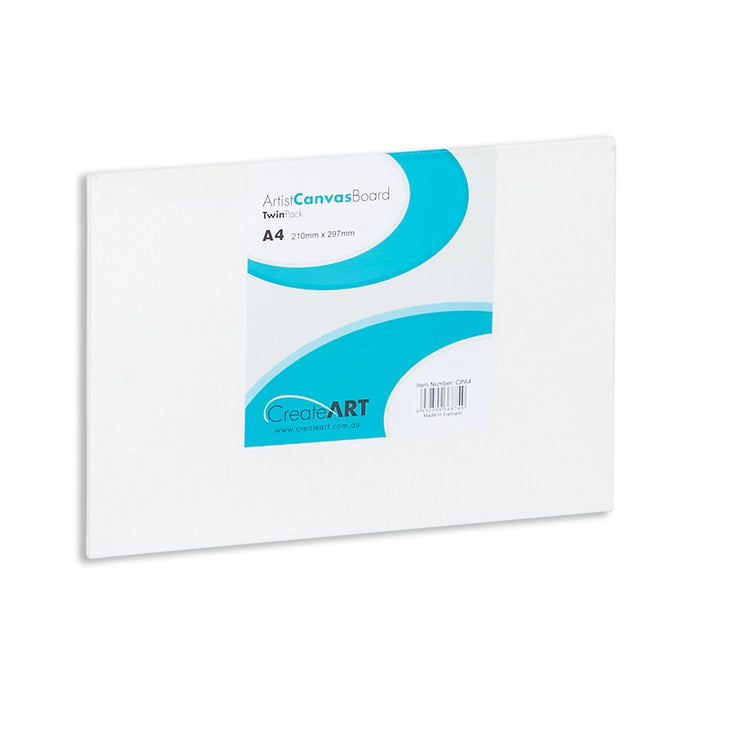 CreateART Artist Canvas Boards Primed - Twin Packs - Full Carton