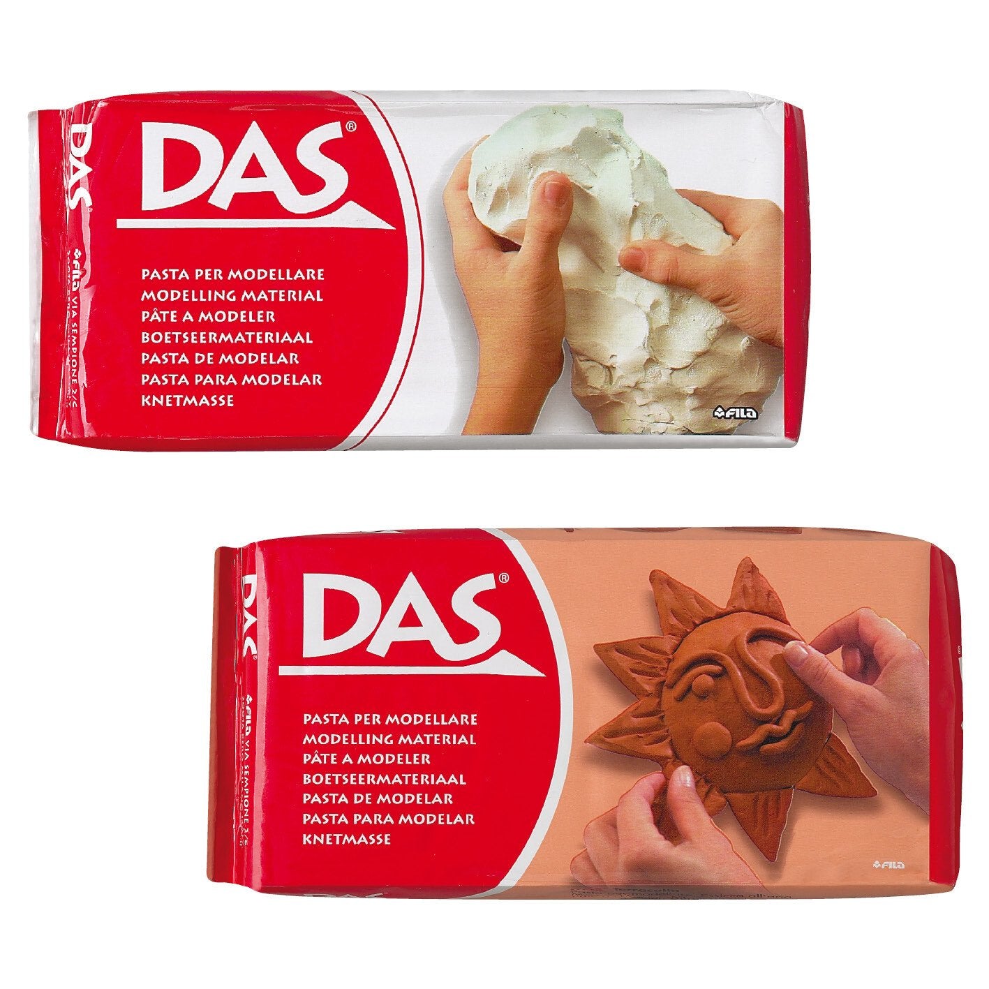 DAS Modelling Clay: Terra Cotta or White
