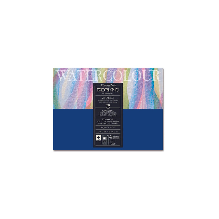 Fabriano Watercolour Cold Pressed Pads - 300gsm