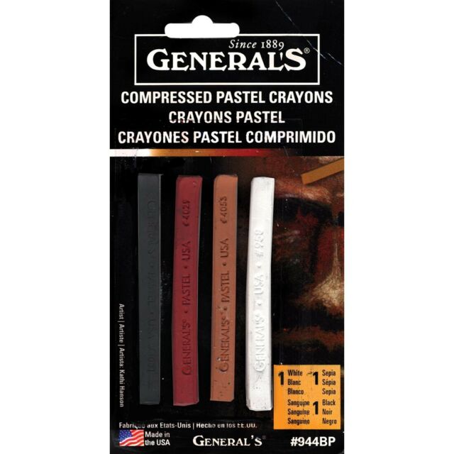 Generals Compressed Pastel - 4 Assorted #944