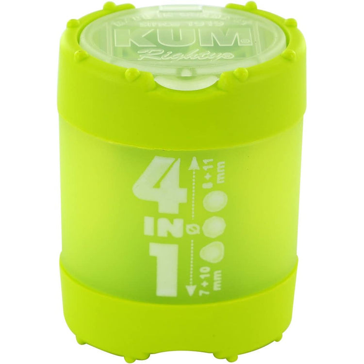 KUM 4-in-1 Four Hole Plastic Pencil Sharpener