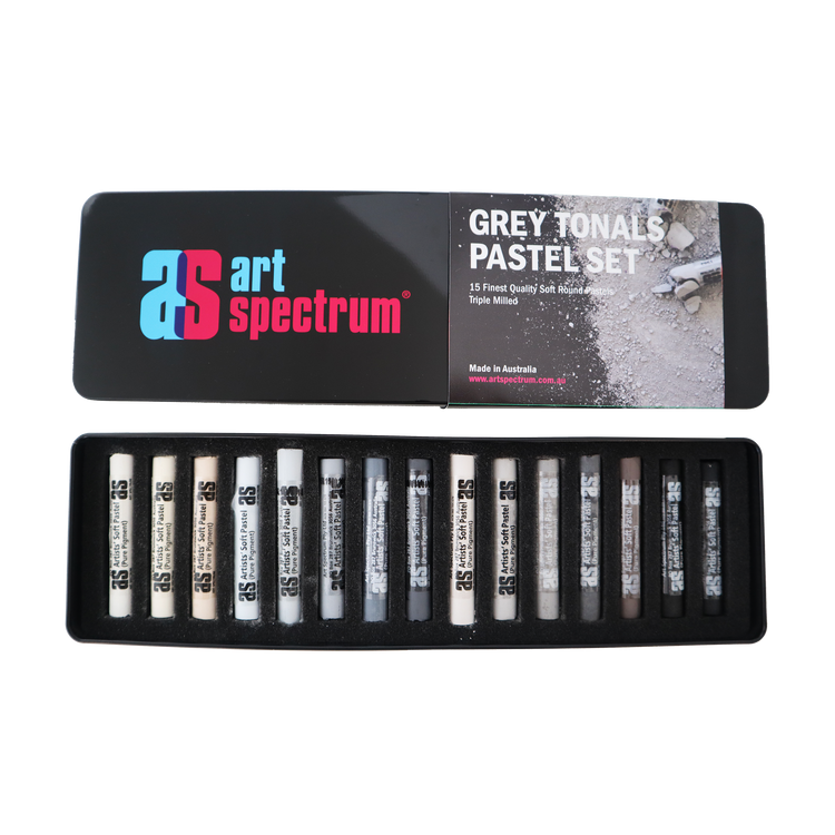 Art Spectrum Artists Soft Round Pastels - Tins of 15