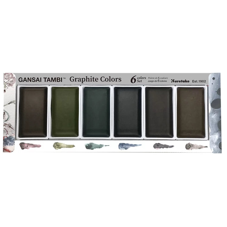 Kuretake Gansai Tambi Metallic Colour Sets - 6 colours