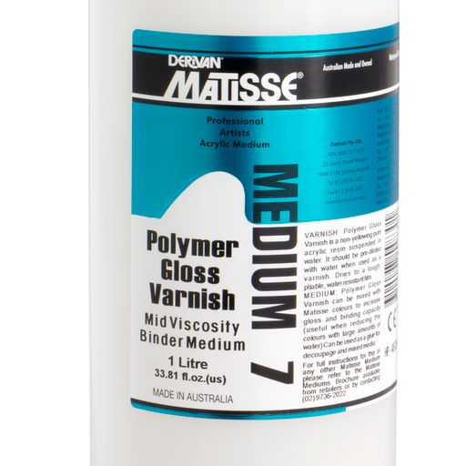 Matisse Polymer Varnish Gloss MM7 - 250ml / 1 litre