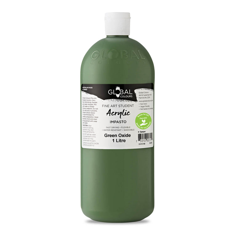 Global Fine Art Student Acrylic 1 litre - 28 Brilliant Colours