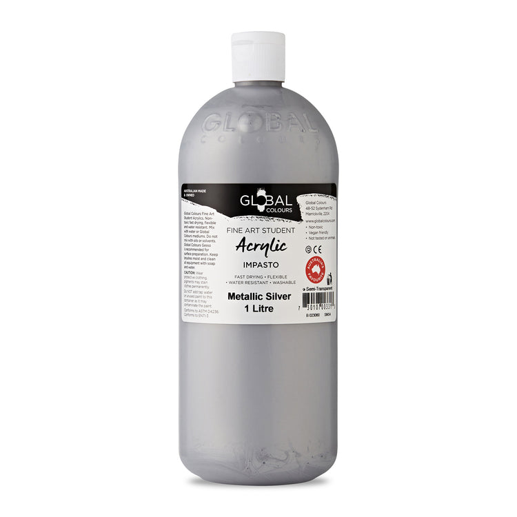 Global Fine Art Student Acrylic 1 litre - 28 Brilliant Colours