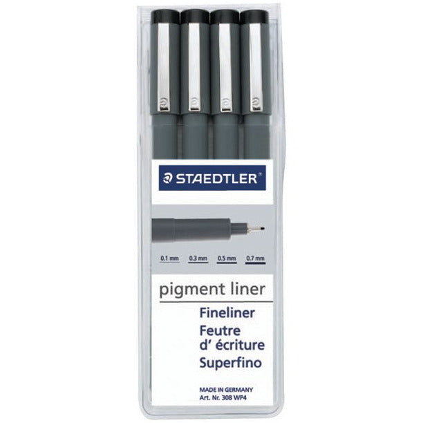 Staedtler Pigment Liner Pen Sets - Deep Black – Art Parts Fine Arts Supplies