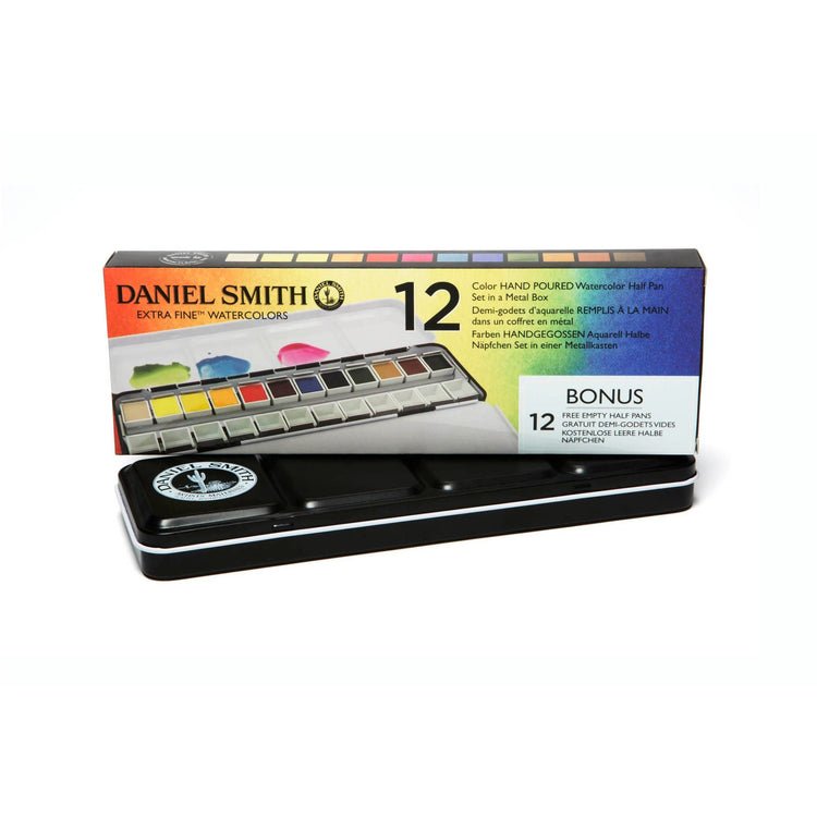 Daniel Smith Hand Poured Watercolour Sets - 12 & 24 Half Pan Sets