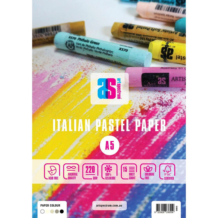 Art Spectrum Italian Pastel Paper Pad 220gsm - Assorted Grey
