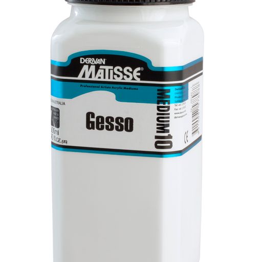 Matisse Gesso Primer White MM10 - 250ml / 500ml / 1ltr