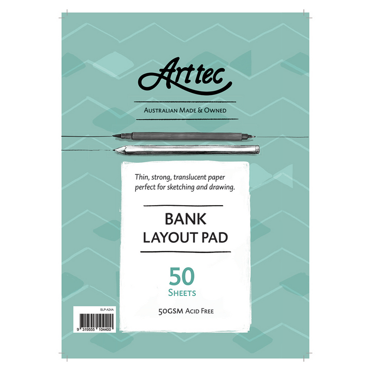 Arttec Bank Layout Pad A3 50gsm