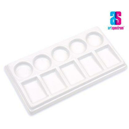 Art Spectrum Glazed Porcelain Watercolour Slant Palette - 10 Well
