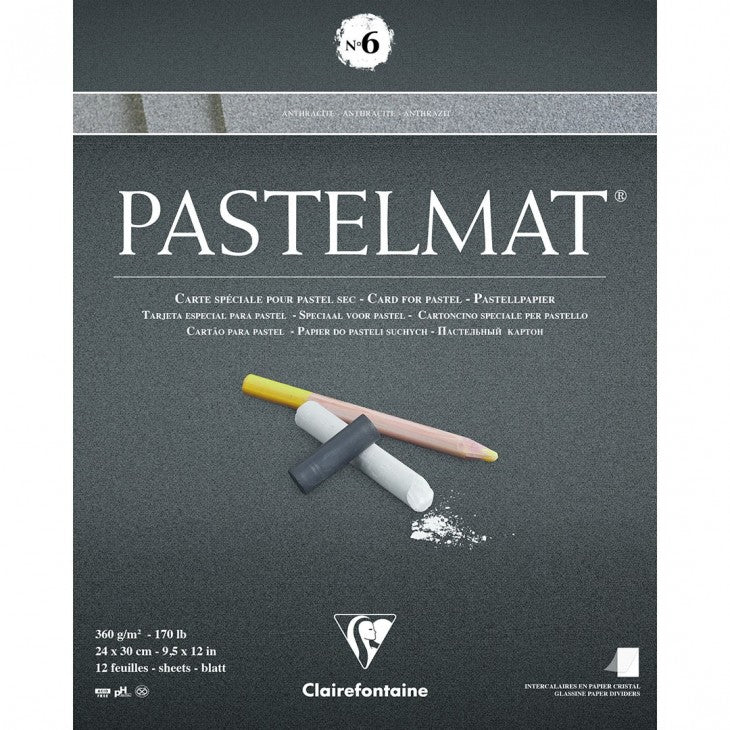 Clairefontaine Pastelmat Paper Pad 12 sheets 360gsm