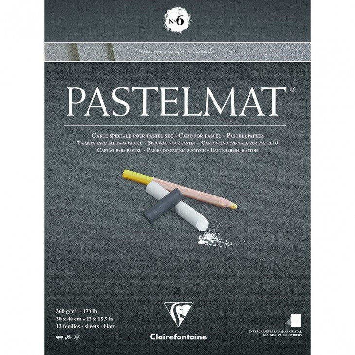 Clairefontaine Pastelmat Paper Pad 12 sheets 360gsm