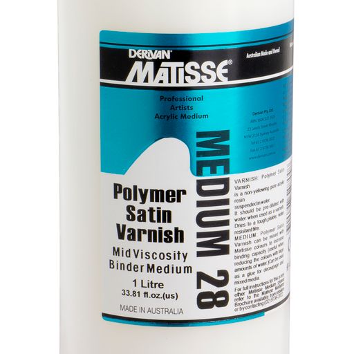Matisse Polymer Varnish Satin MM28 - 250ml / 1 litre