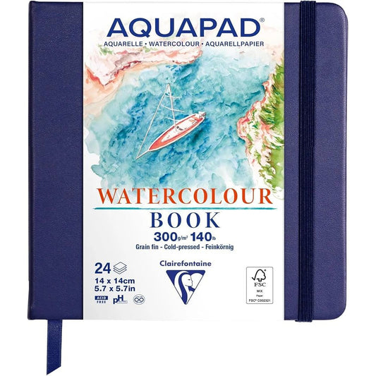 Clairefontaine Aquapad Watercolour Travel Book 14 x 14cm