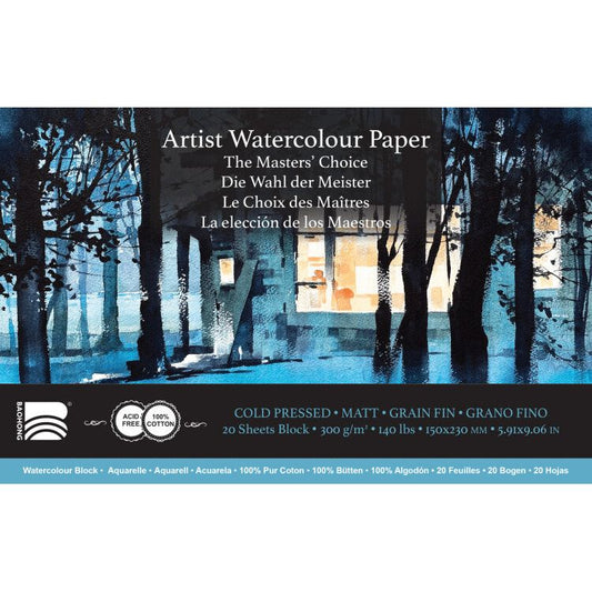 Baohong Watercolour Blocks - 150 x 230mm - Smooth / Medium / Rough